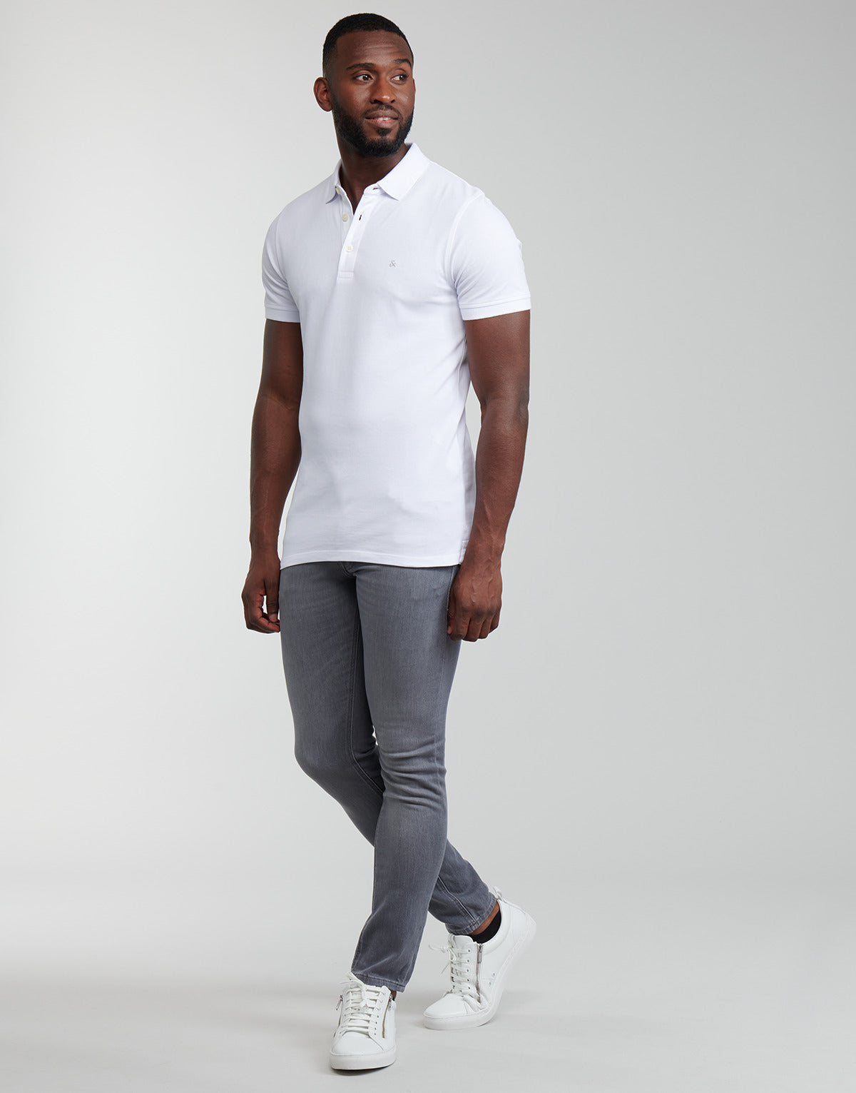 Polo Uomo Jack & Jones  JJEPAULOS  Bianco