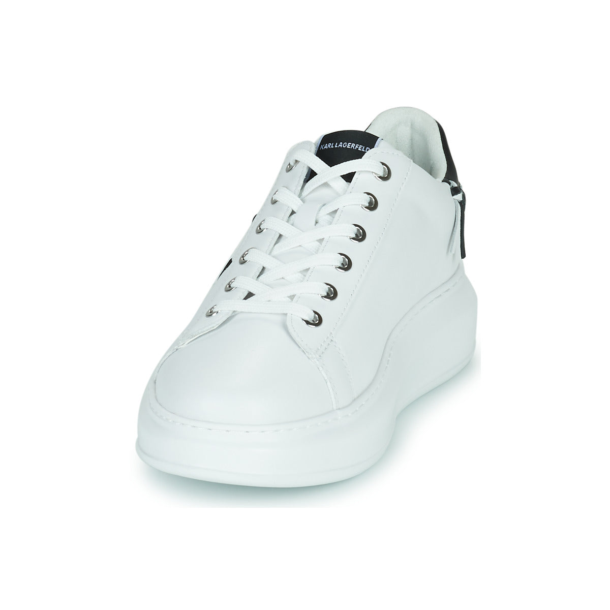 Sneakers basse Donna Karl Lagerfeld  KAPRI Whipstitch Lo Lace  Bianco