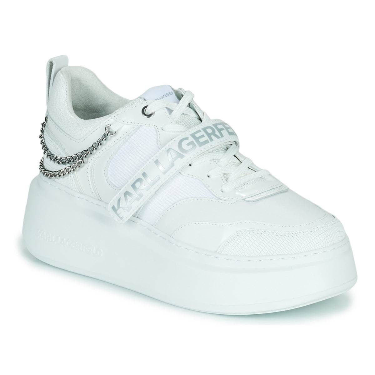 Sneakers basse Donna Karl Lagerfeld  ANAKAPRI Strap Lo Lace  Bianco