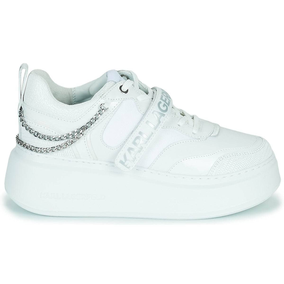 Sneakers basse Donna Karl Lagerfeld  ANAKAPRI Strap Lo Lace  Bianco