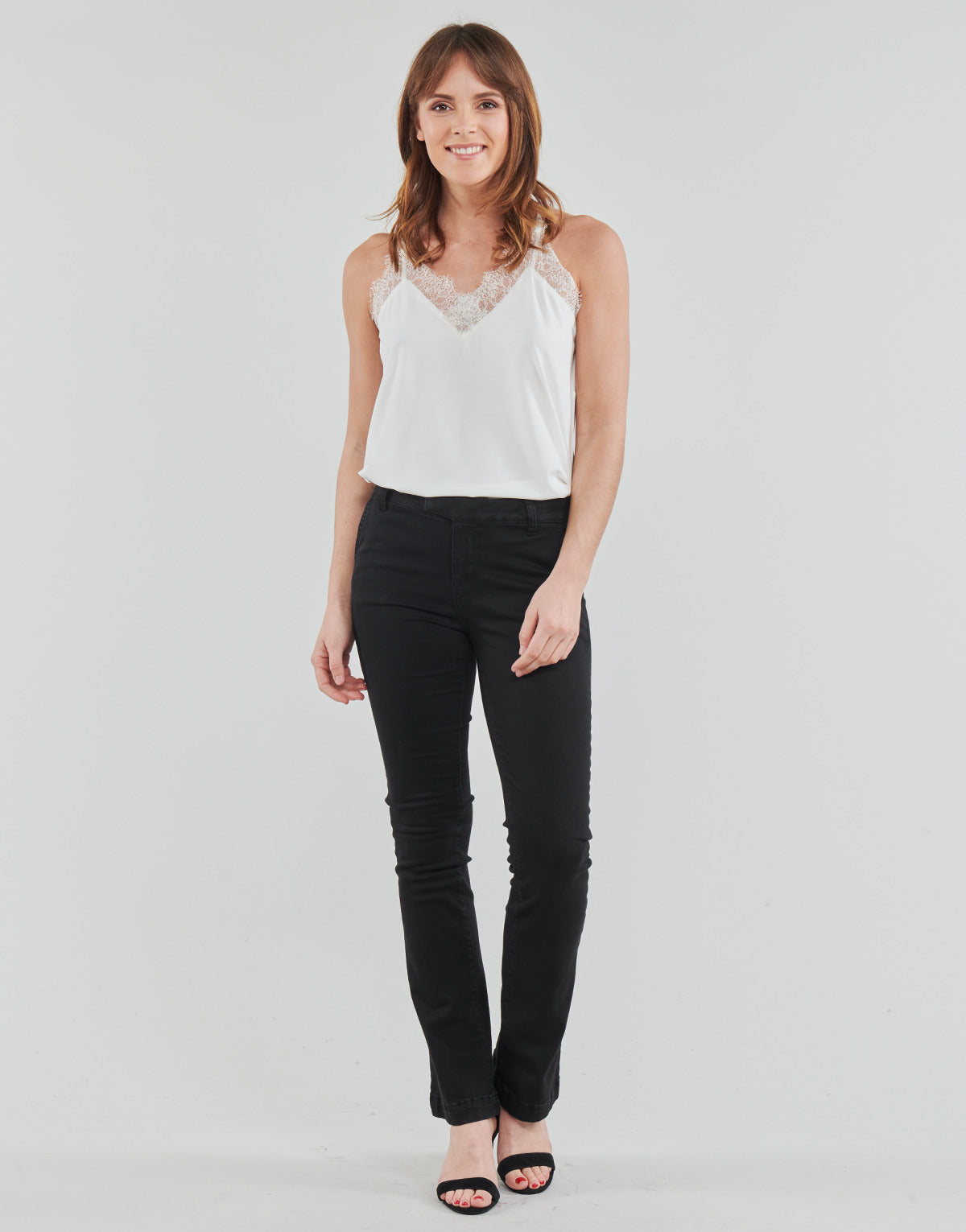 Jeans Bootcut Donna Liu Jo  FLARE REG.WAIST  Nero