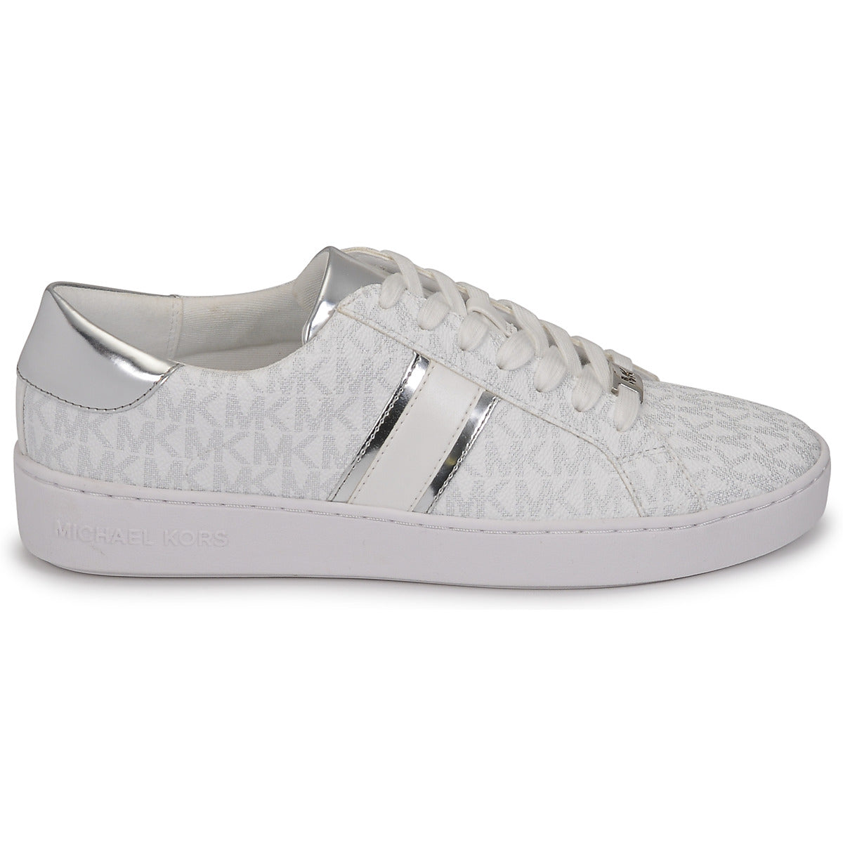 Sneakers basse Donna MICHAEL Michael Kors  IRVING STRIPE LACE UP  Bianco