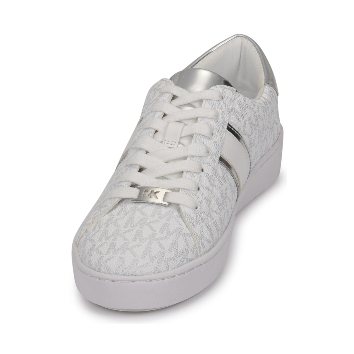 Sneakers basse Donna MICHAEL Michael Kors  IRVING STRIPE LACE UP  Bianco