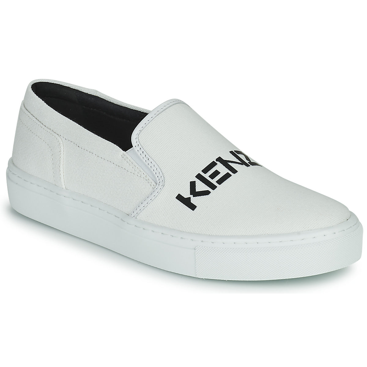 Scarpe Donna Kenzo  K-SKATE SLIP-ON KENZO LOGO  Bianco