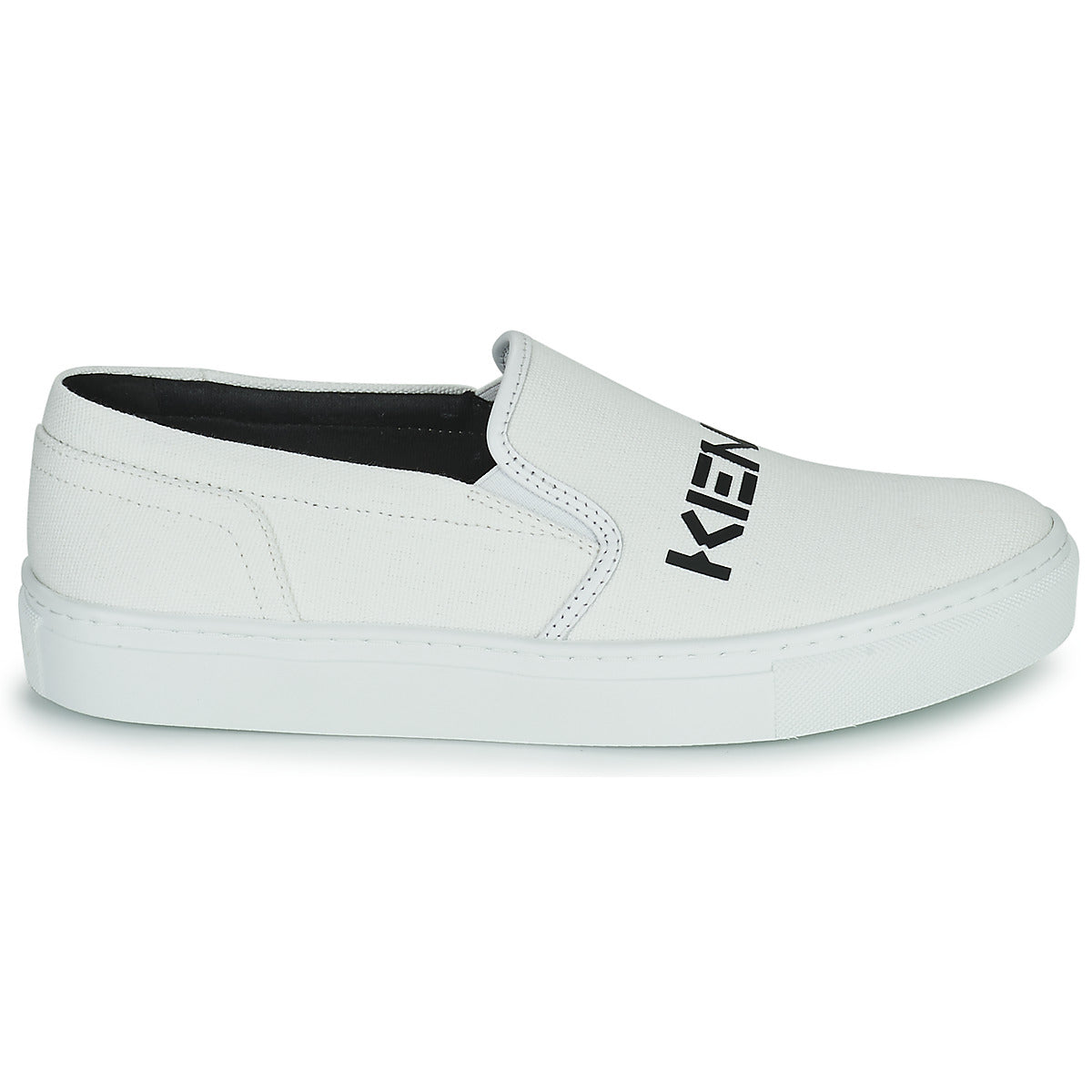 Scarpe Donna Kenzo  K-SKATE SLIP-ON KENZO LOGO  Bianco