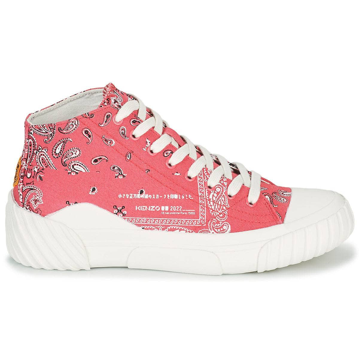 Sneakers alte Donna Kenzo  TIGER CREST HIGH TOP SNEAKERS  Rosa