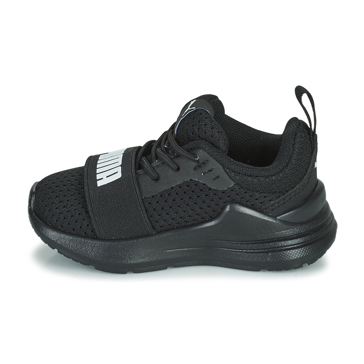 Scarpe bambini ragazzo Puma  Wired Run AC Inf  Nero