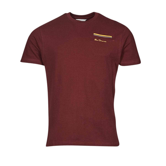 T-shirt Uomo Ben Sherman  PIQUE POCKETT  Bordeaux