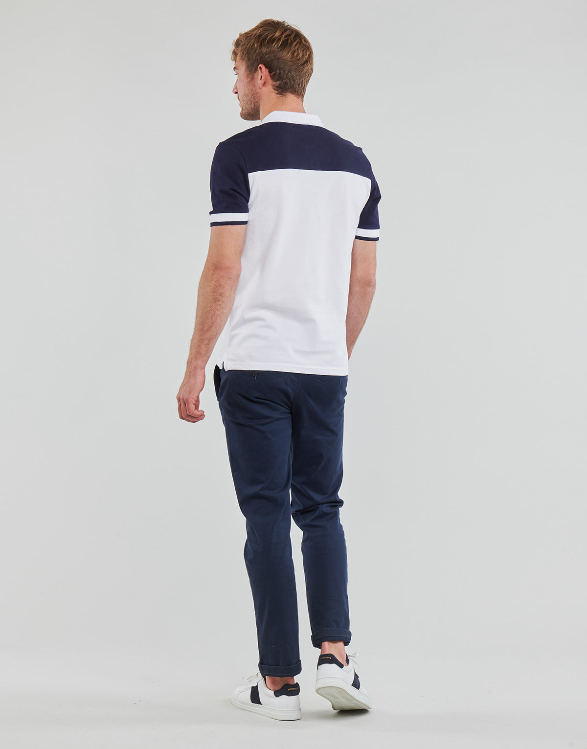 Polo Uomo Ben Sherman  COLOUR BLOCK  Bianco