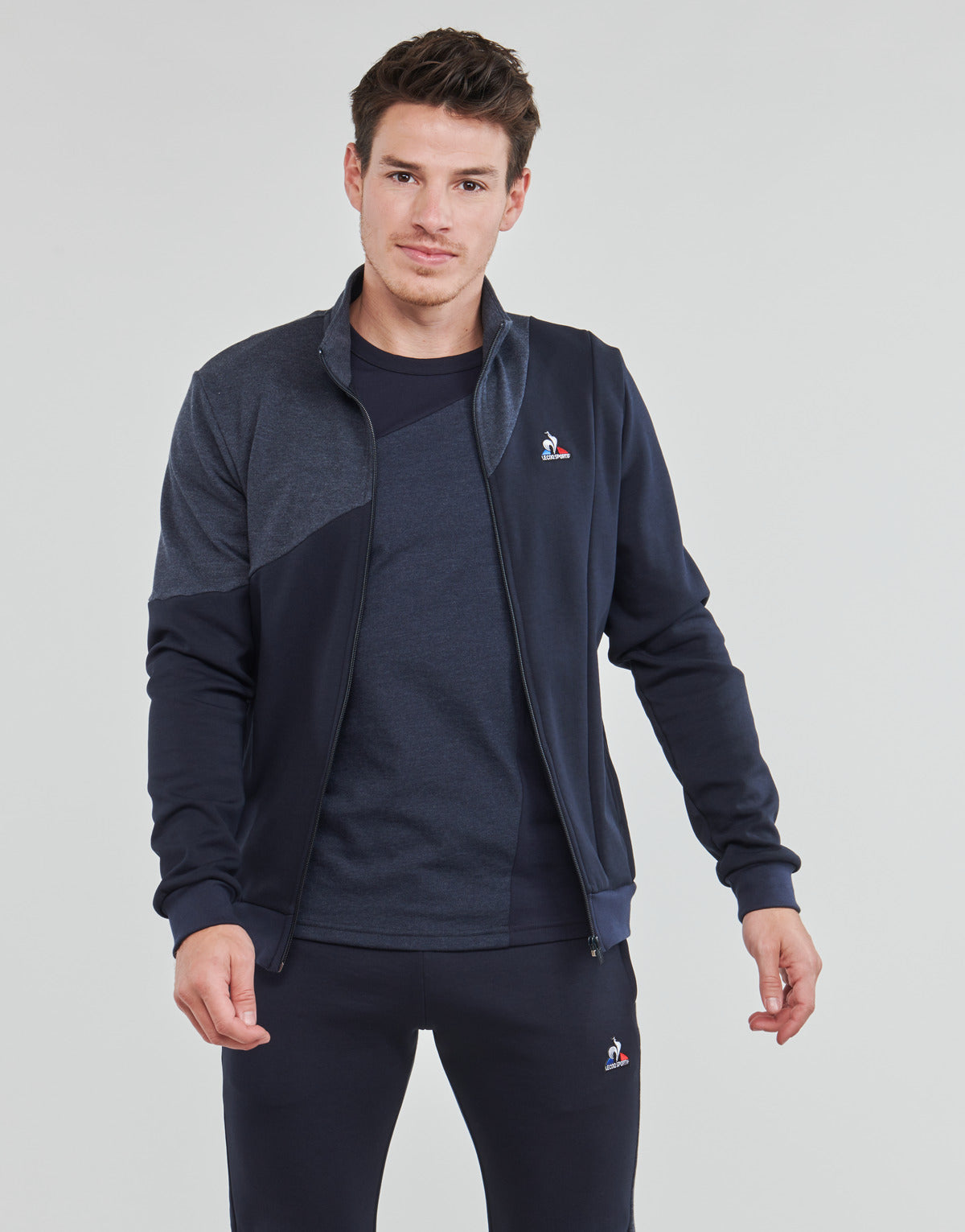 Giacca Sportiva Uomo Le Coq Sportif  SAISON 1 FZ Sweat N°1 M  Blu