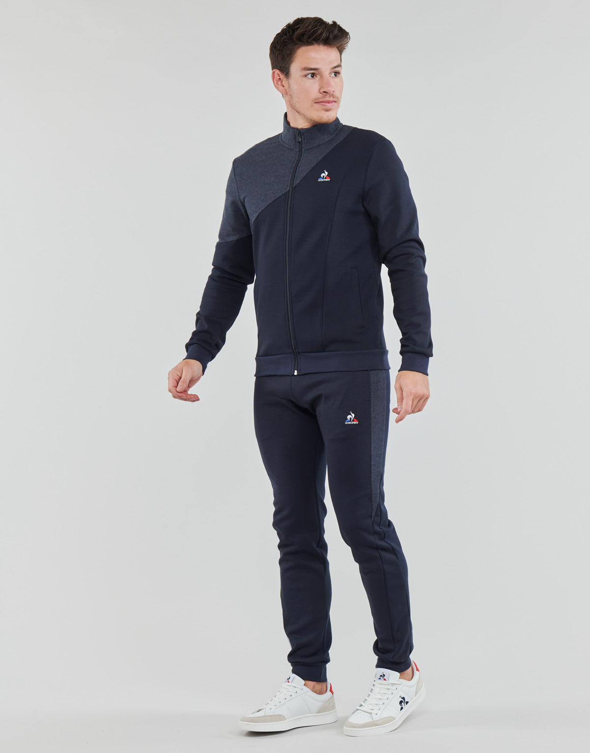 Giacca Sportiva Uomo Le Coq Sportif  SAISON 1 FZ Sweat N°1 M  Blu