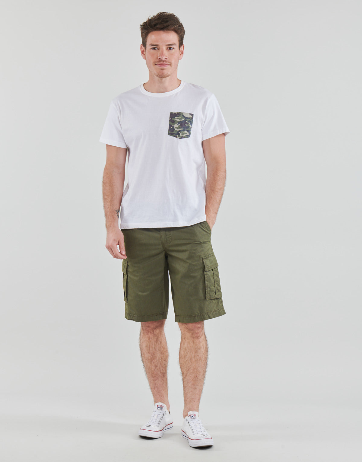 Pantaloni corti Uomo Teddy Smith  SYTRO 3  Kaki