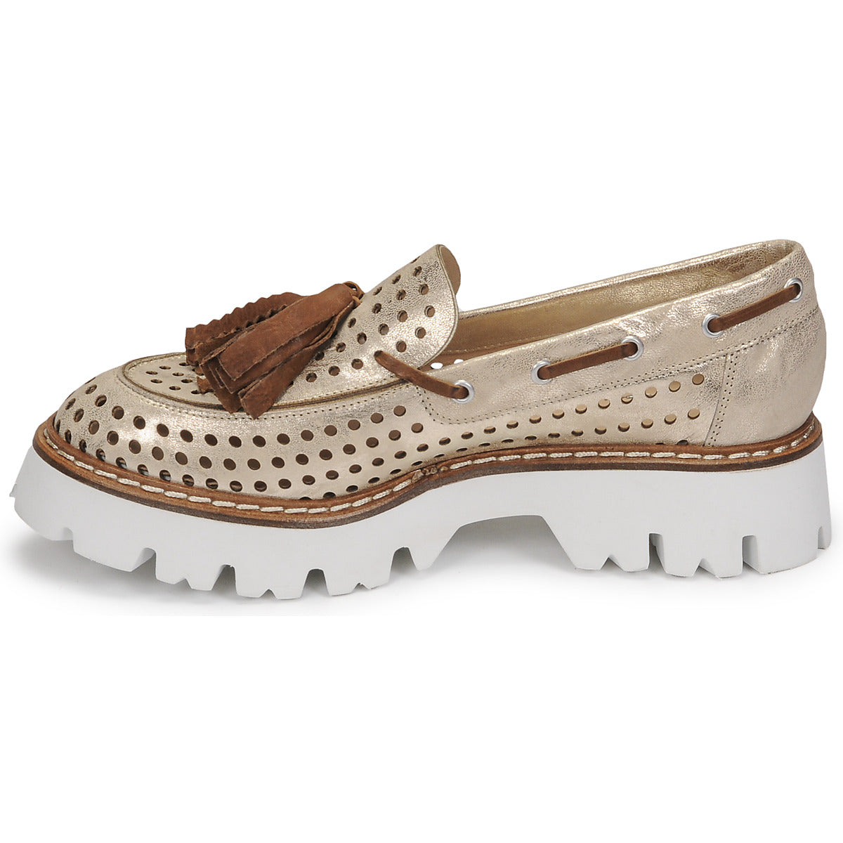 Scarpe Donna Fru.it  7602-999-IVORY-MARRONE  Oro