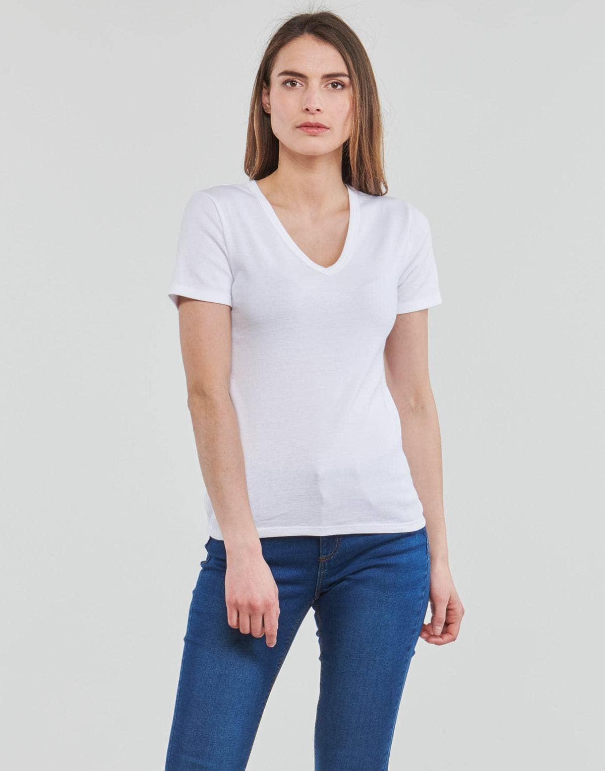 T-shirt Donna Petit Bateau  BAHANI  Bianco