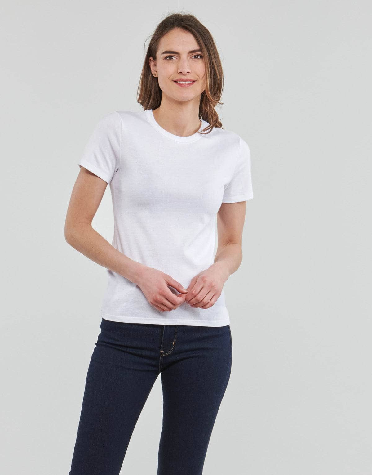 T-shirt Donna Petit Bateau  NIMOPHORE  Bianco