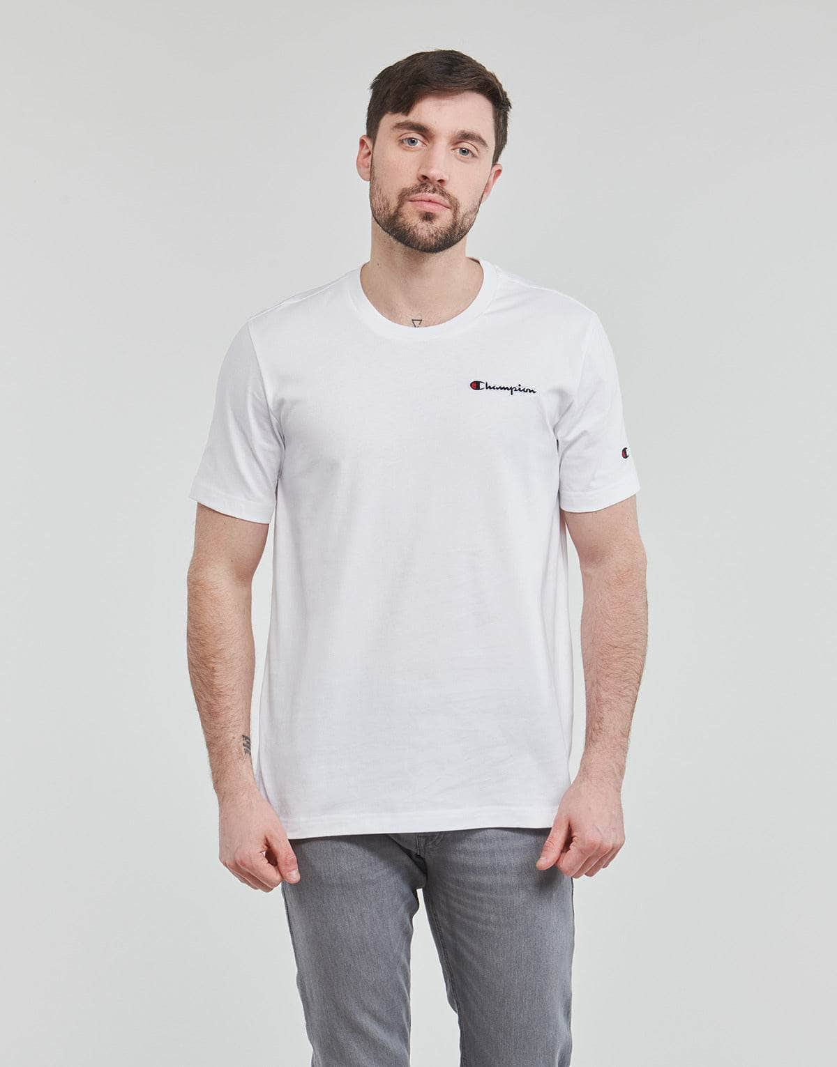 T-shirt Uomo Champion  217813  Bianco