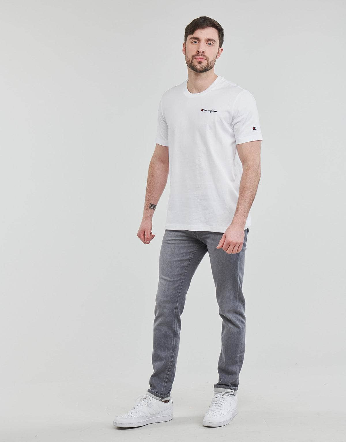 T-shirt Uomo Champion  217813  Bianco