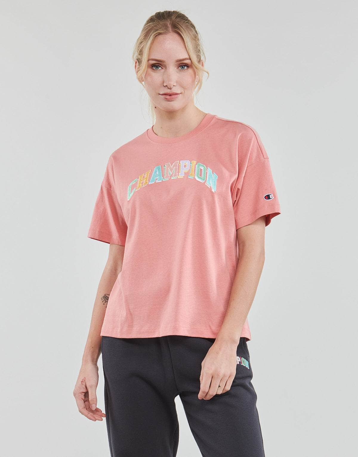 T-shirt Donna Champion  115190  Rosa