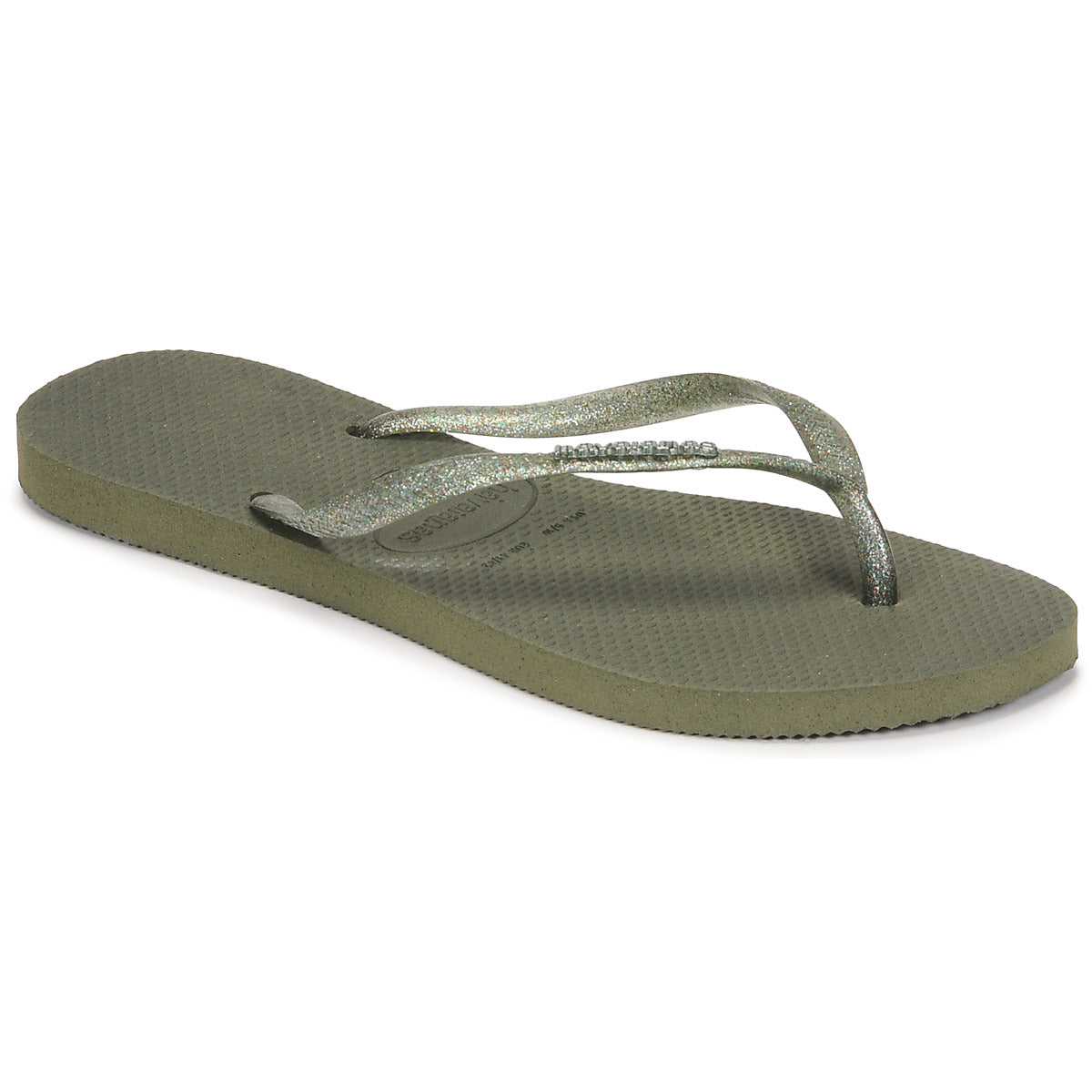 Infradito Donna Havaianas  LOGO METALLIC  Kaki