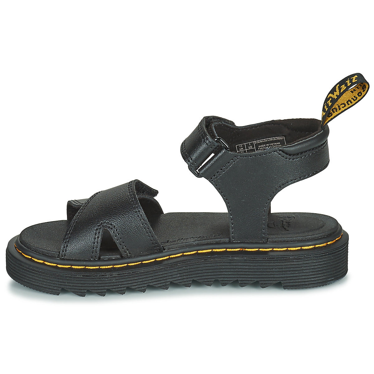 Sandali bambini ragazza Dr. Martens  Vossie J Black T Lamper  Nero