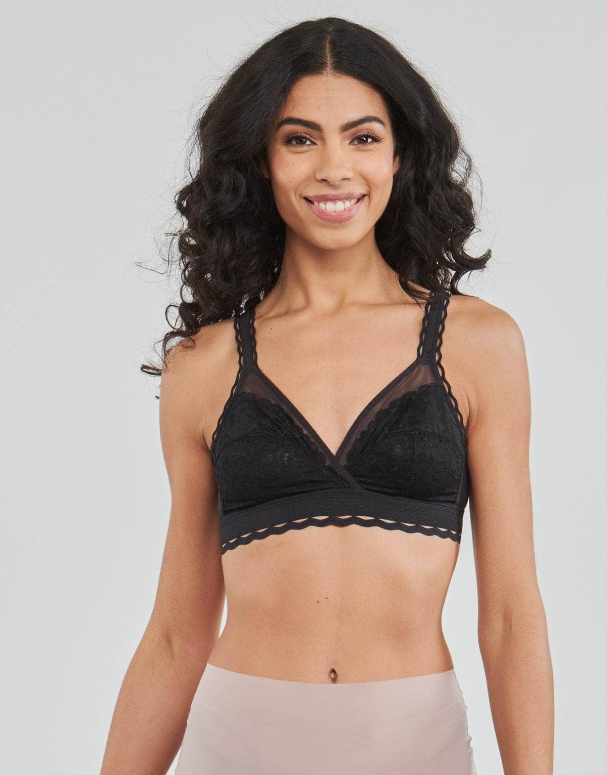 Triangolo/Senza ferretto Donna PLAYTEX  COEUR CROISE  Nero