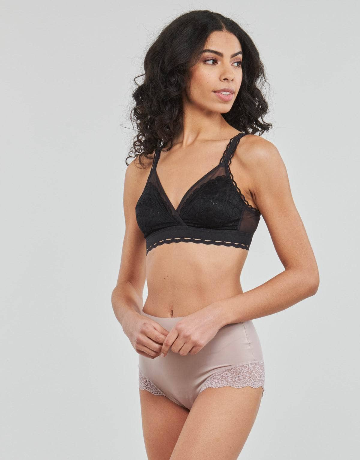 Triangolo/Senza ferretto Donna PLAYTEX  COEUR CROISE  Nero