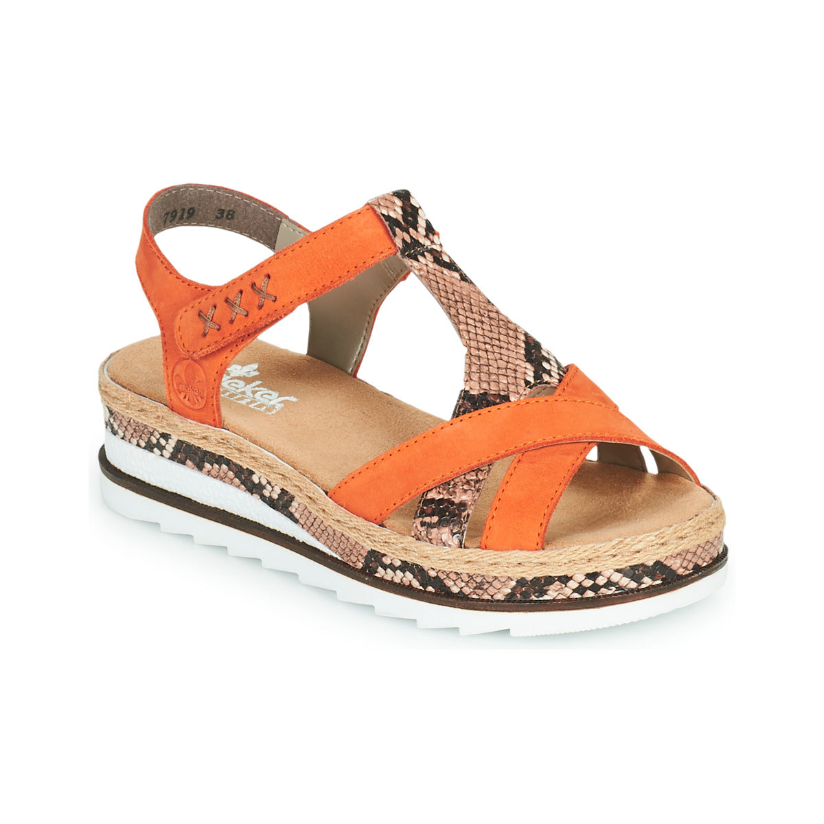 Sandali Donna Rieker  BOA  Arancio