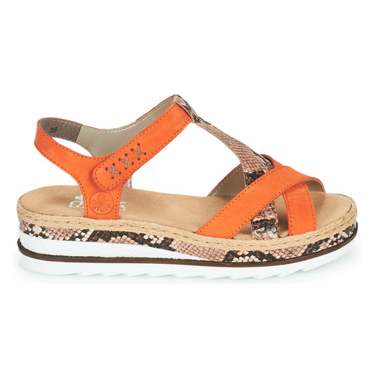 Sandali Donna Rieker  BOA  Arancio