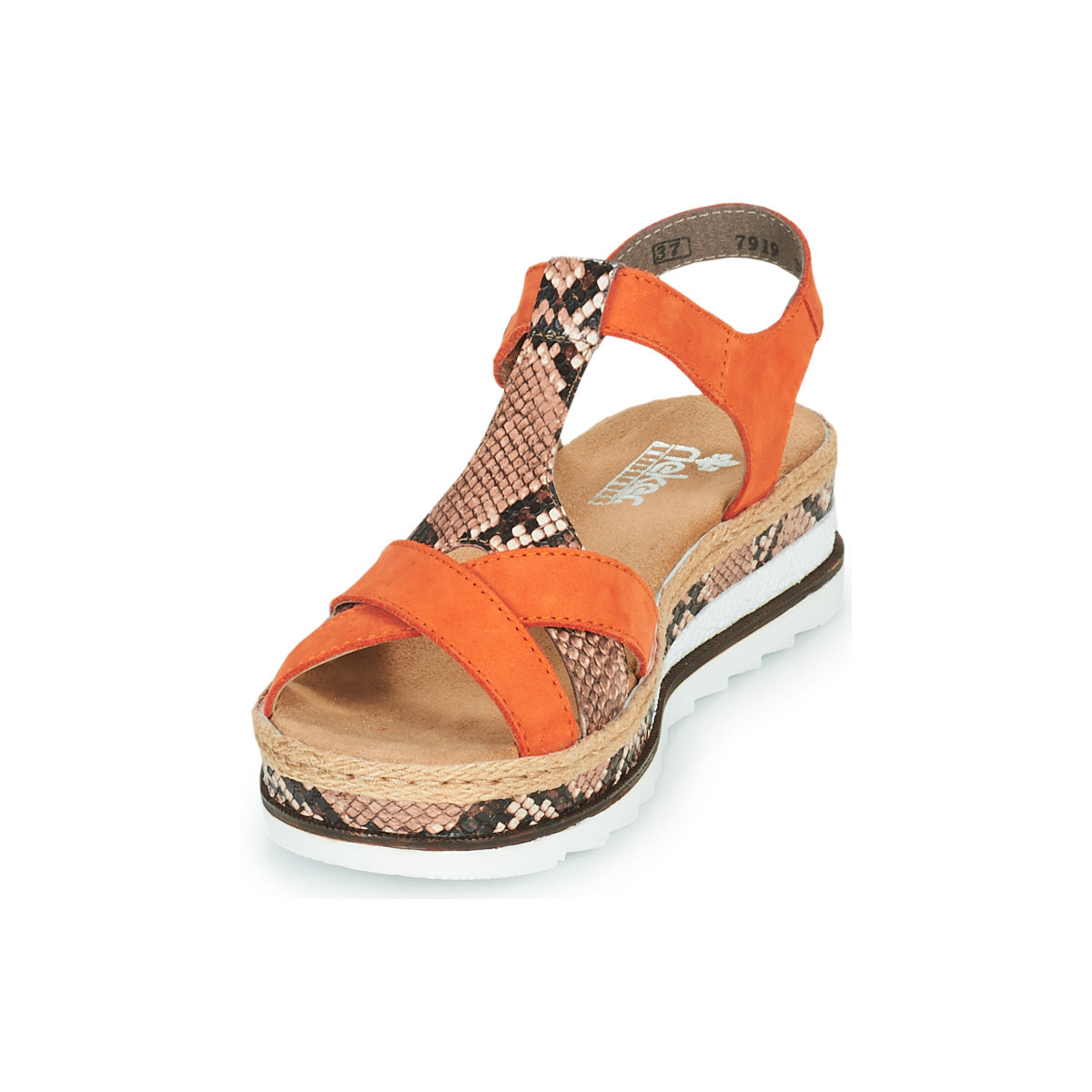 Sandali Donna Rieker  BOA  Arancio