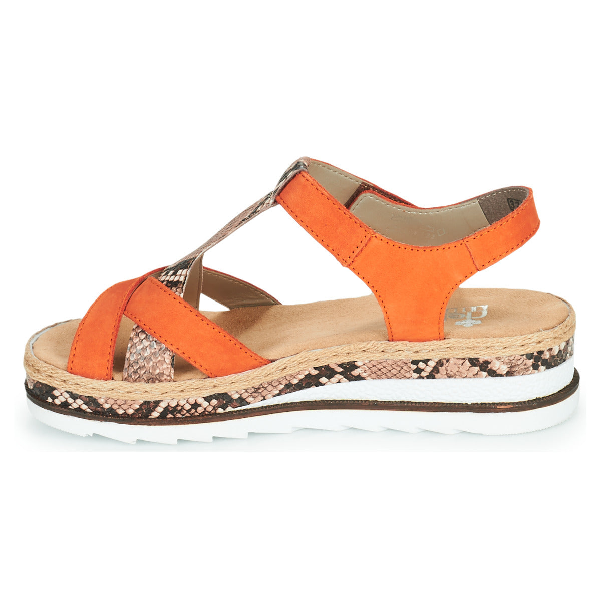 Sandali Donna Rieker  BOA  Arancio