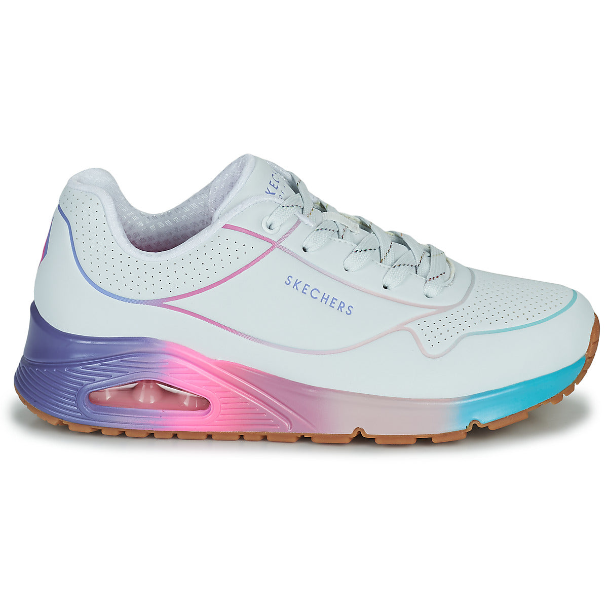 Sneakers basse Donna Skechers  UNO  Bianco