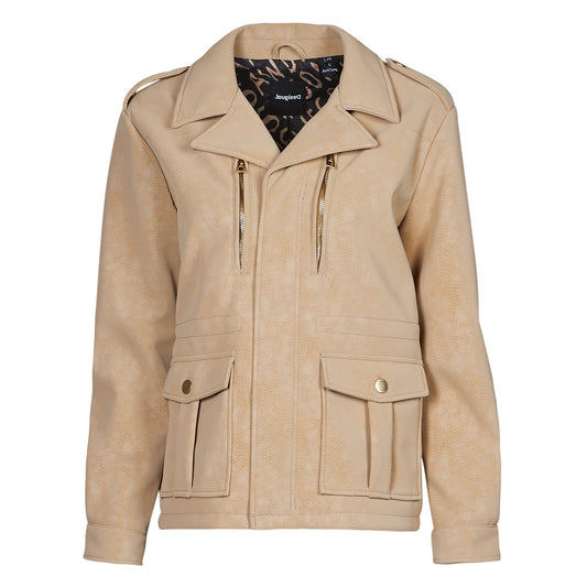 Giacca in pelle Donna Desigual  CHAQ_AMAR  Beige