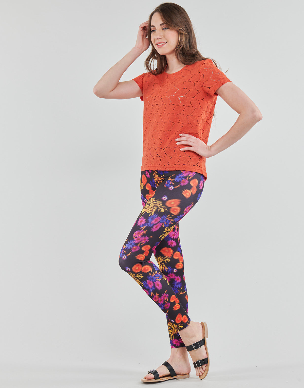 Collant Donna Desigual  LEGGING_RUN  Multicolore