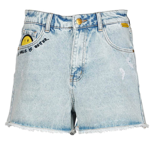 Shorts Donna Desigual  DENIM_CAT SMILE  Blu