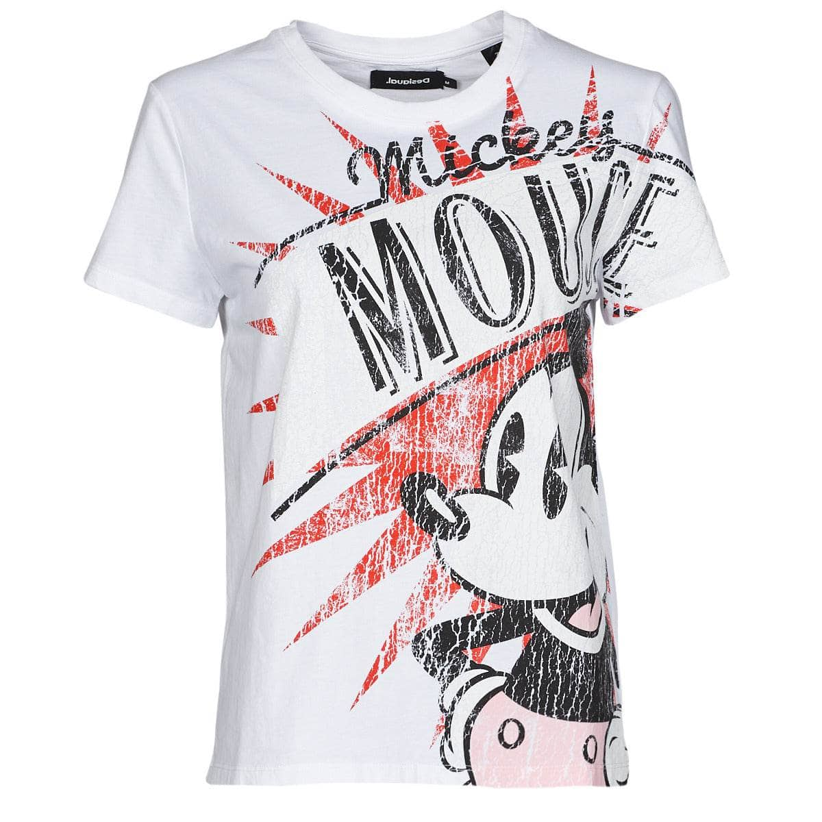 T-shirt Donna Desigual  TS_MICKEY BOOM  Bianco