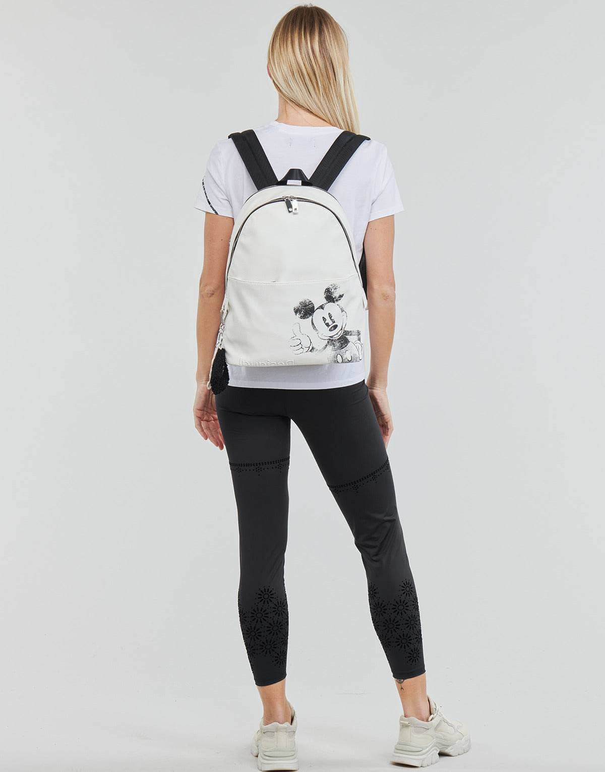 T-shirt Donna Desigual  TS_MICKEY BOOM  Bianco