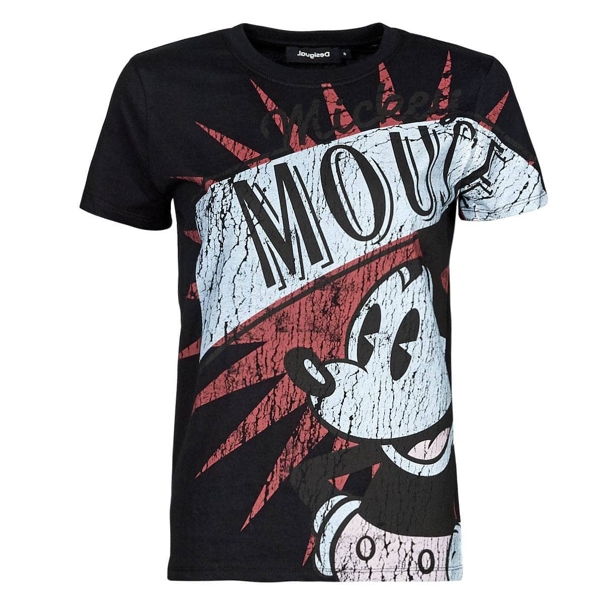 T-shirt Donna Desigual  TS_MICKEY BOOM  Nero