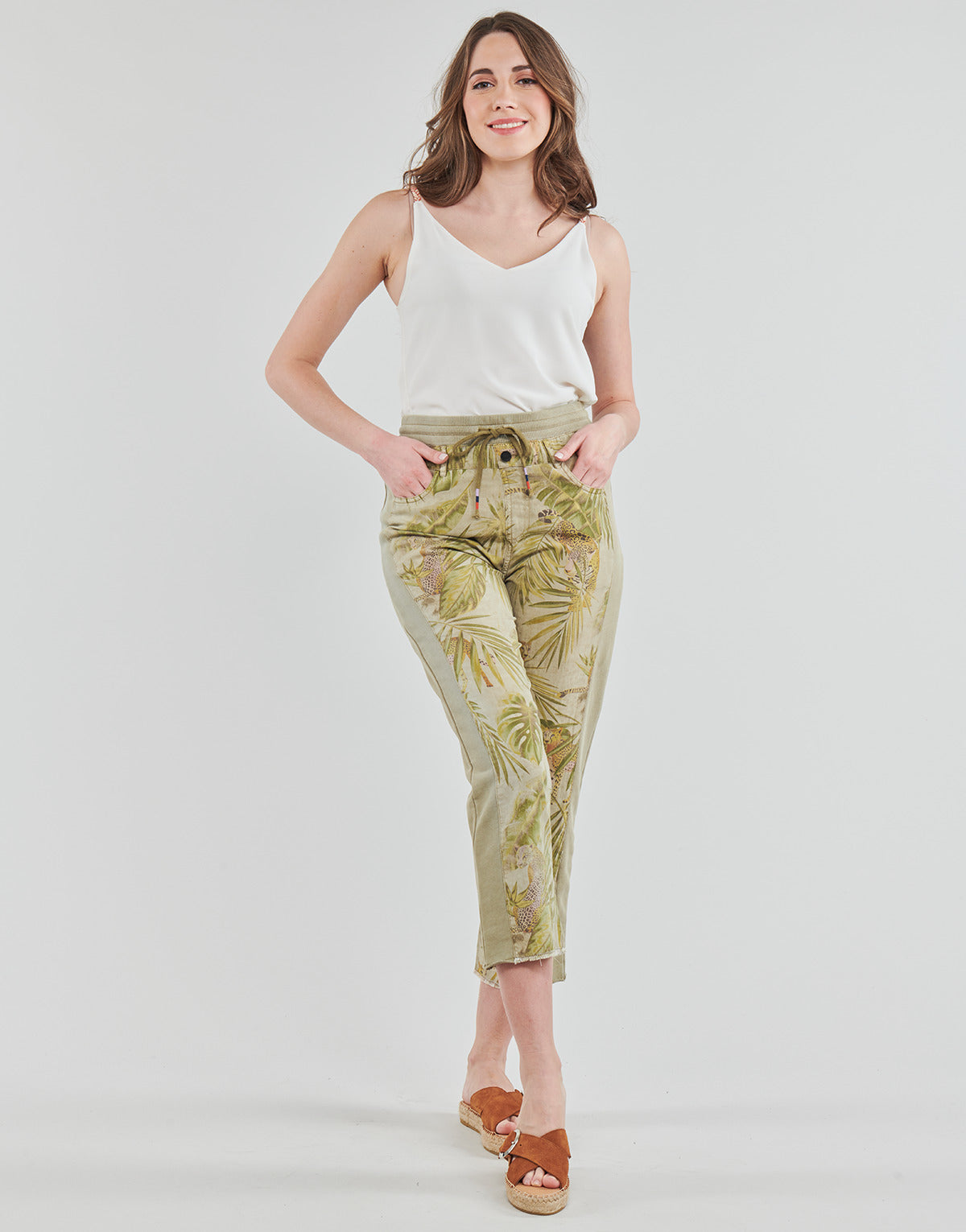 Pantaloni morbidi / Pantaloni alla zuava Donna Desigual  PANT_JUNGLE  Multicolore