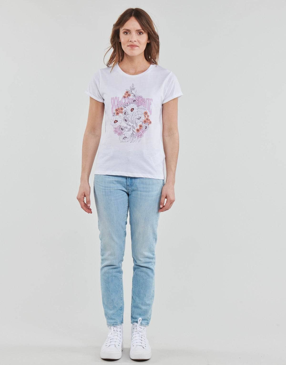 T-shirt Donna Volcom  RADICAL DAZE TEE  Bianco