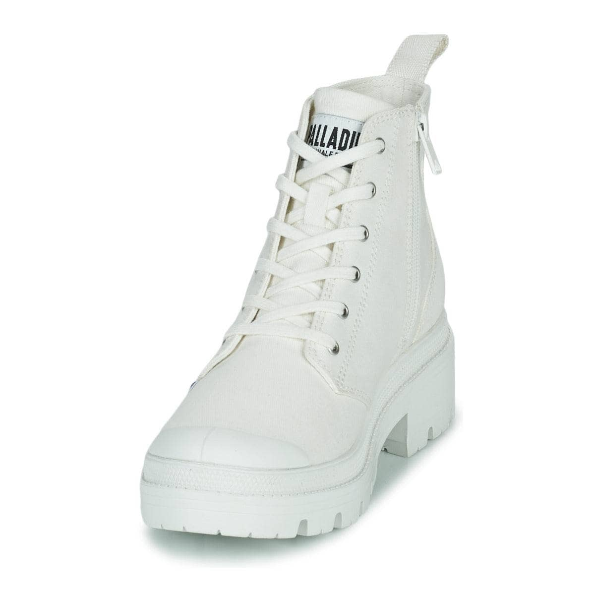 Sneakers alte Donna Palladium  PALLABASE TWILL  Bianco