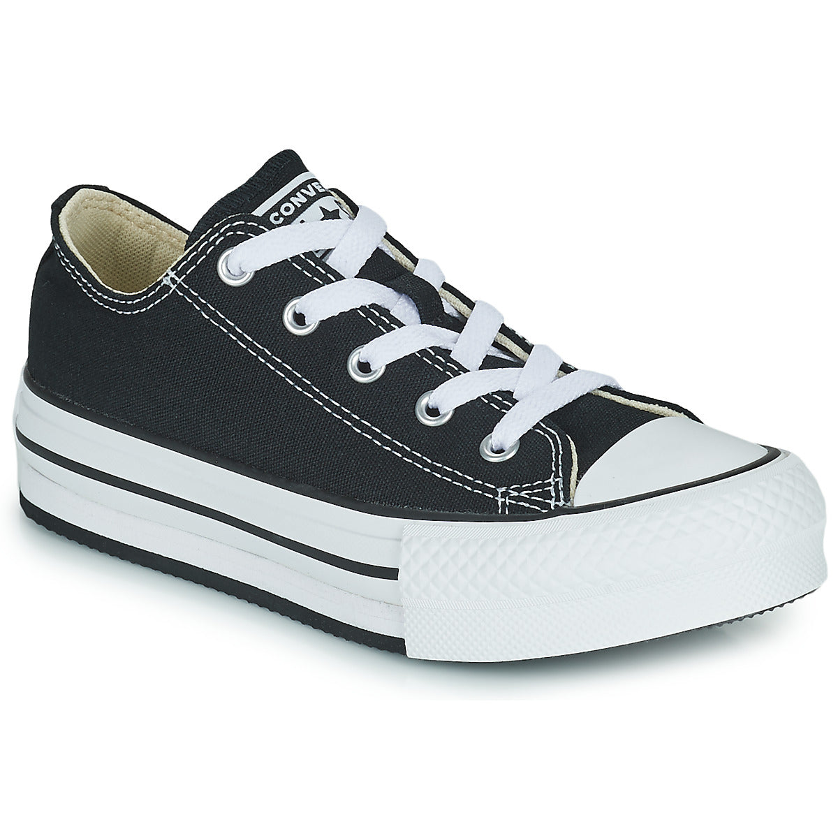 Scarpe bambini ragazza Converse  Chuck Taylor All Star EVA Lift Foundation Ox  Nero