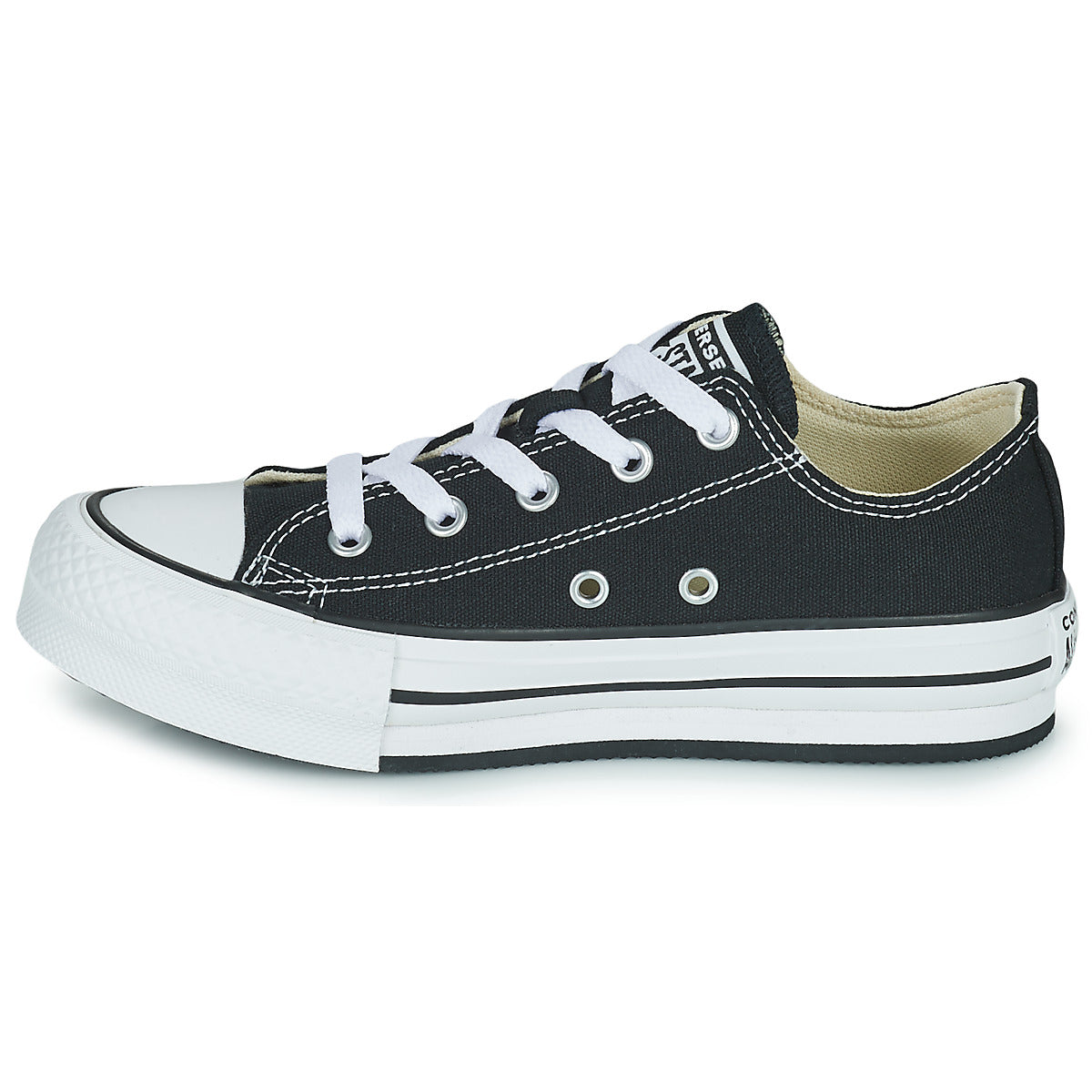 Scarpe bambini ragazza Converse  Chuck Taylor All Star EVA Lift Foundation Ox  Nero