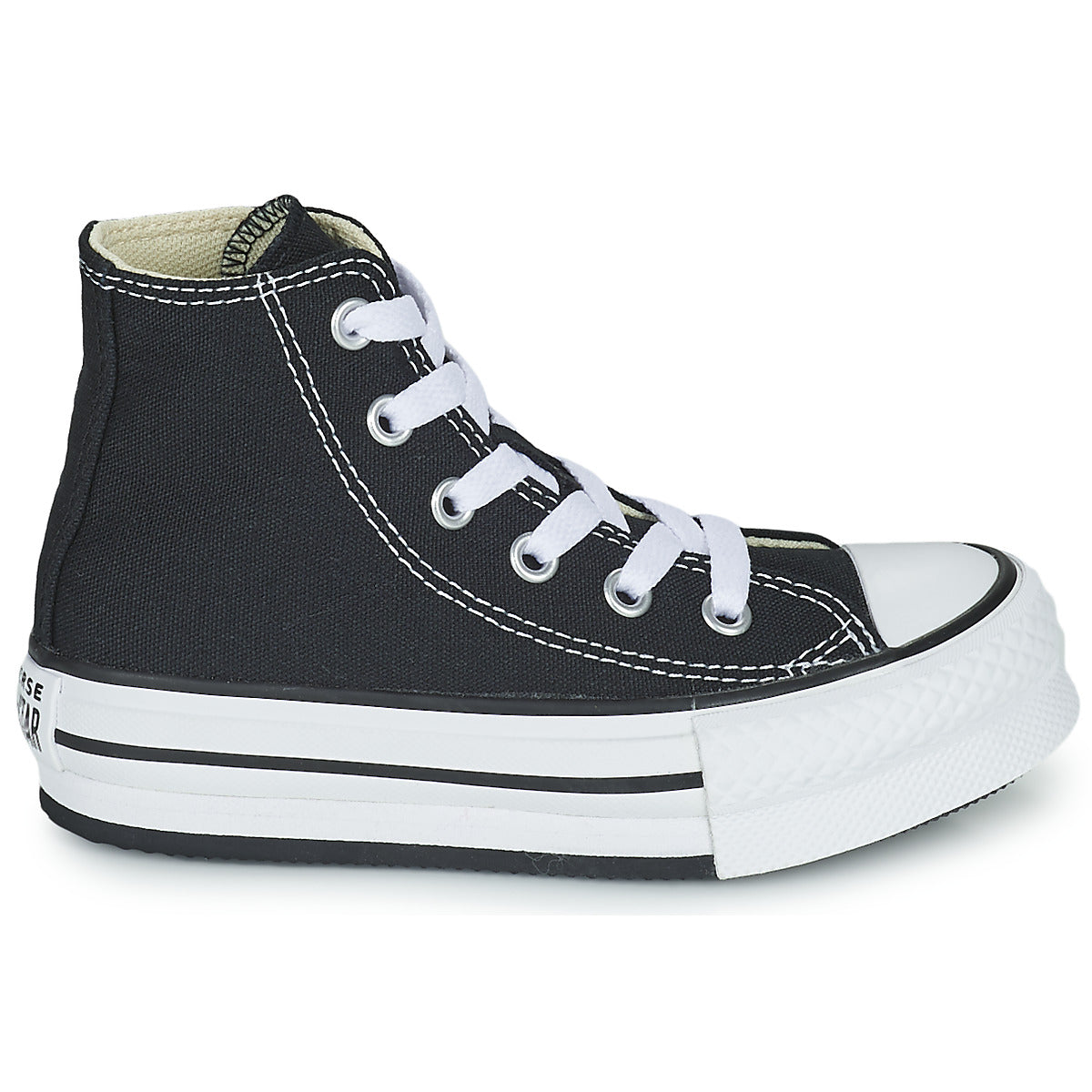 Scarpe bambini ragazza Converse  Chuck Taylor All Star EVA Lift Foundation Hi  Nero