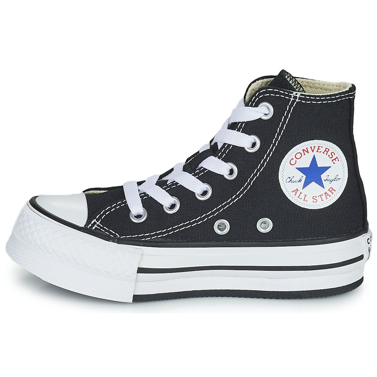 Scarpe bambini ragazza Converse  Chuck Taylor All Star EVA Lift Foundation Hi  Nero