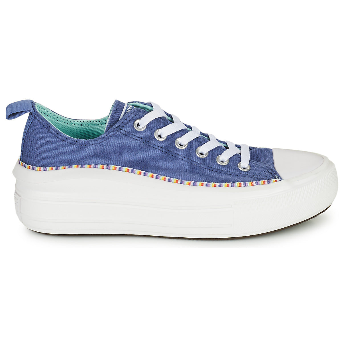 Scarpe bambini ragazza Converse  Chuck Taylor All Star Move Seasonal Ox  Blu