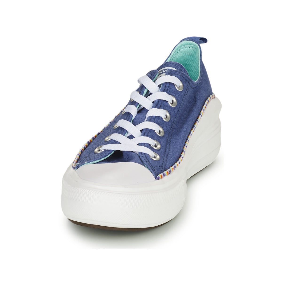 Scarpe bambini ragazza Converse  Chuck Taylor All Star Move Seasonal Ox  Blu