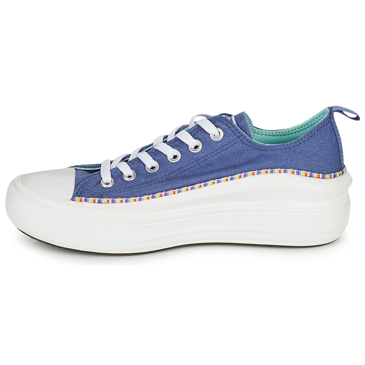 Scarpe bambini ragazza Converse  Chuck Taylor All Star Move Seasonal Ox  Blu