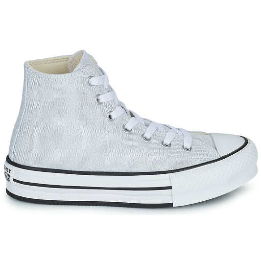 Scarpe bambini ragazza Converse  Chuck Taylor All Star EVA Lift Undersea Glitter Hi  Grigio