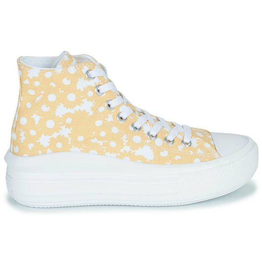 Sneakers alte Donna Converse  Chuck Taylor All Star Move Floral Platform Lo-Fi Craft Hi  Giallo