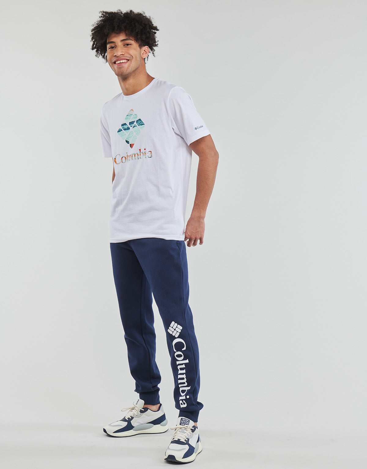 Pantaloni Sportivi Uomo Columbia  CSC Logo Fleece Jogger II  Marine